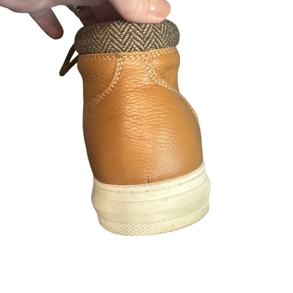 Arkbird Chukka Boots Mens 8‎ Tan EXCELLENT Leather Lace-up High Top Sneakers